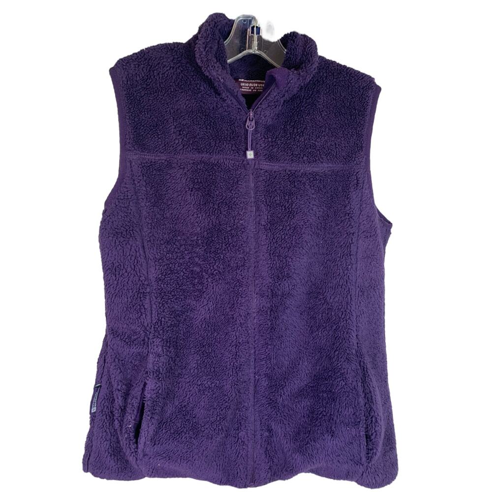 Mountain Warehouse‎ Vest Womens 6 Purple Sherpa Fleece Zip Up Front